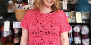 shop sample: boxy lace tee
