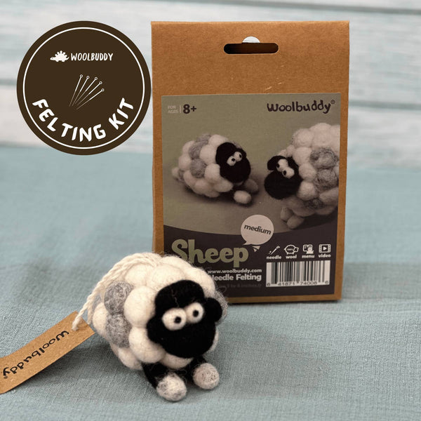 woolbuddy sheep needle felting kit - Knot Another Hat