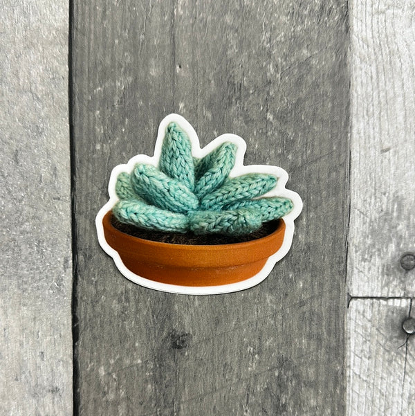 small packages knit stickers succulent - Knot Another Hat