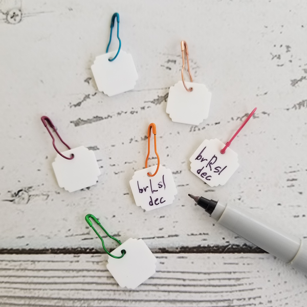 katrinkles write on/wipe off stitch marker set - Knot Another Hat