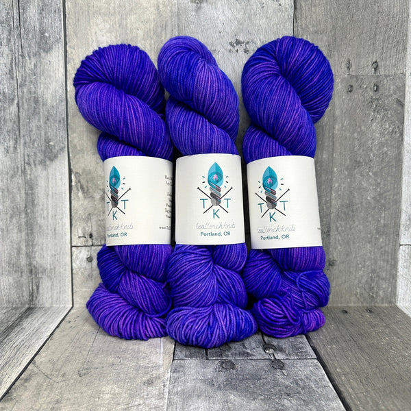 Good Vibes Yarn Tour teal torch knits TTK new DK winter nights - Knot Another Hat