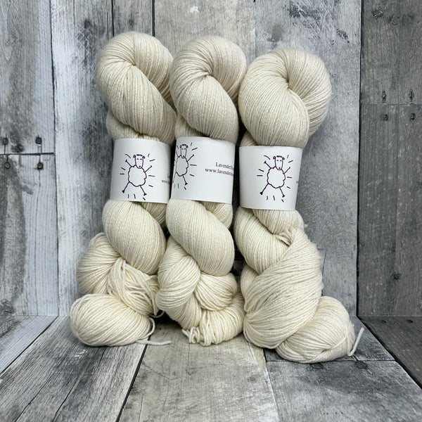 lavendersheep shaniko fingering natural - Knot Another Hat