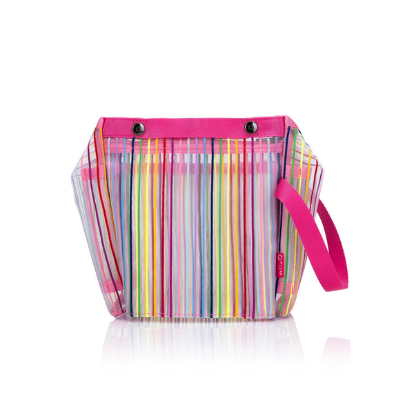 della q oh snap sack small / rainbow bloom - Knot Another Hat