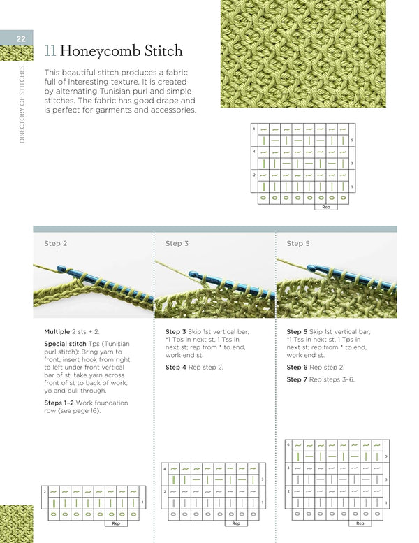tunisian crochet stitch dictionary - Knot Another Hat