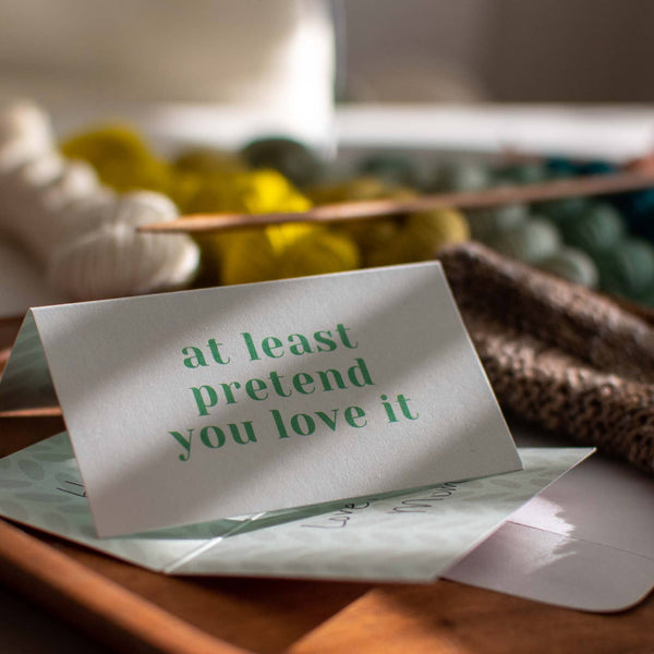 binkwaffle care instruction cards pretend you love it - Knot Another Hat