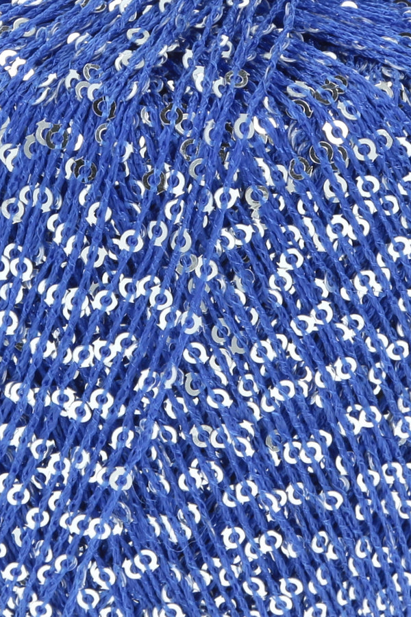 lang yarns paillettes 0006 blue/silver - Knot Another Hat