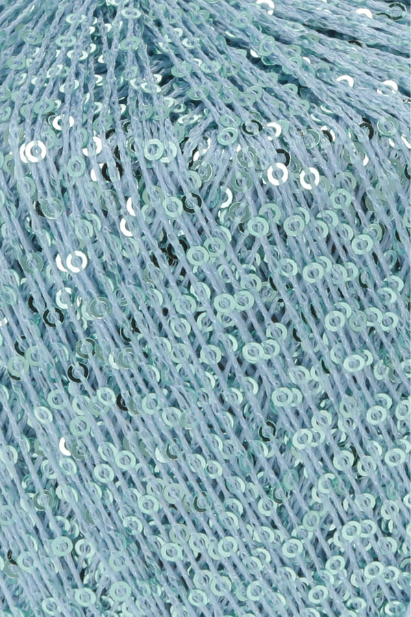 lang yarns paillettes 0020 aqua/aqua - Knot Another Hat