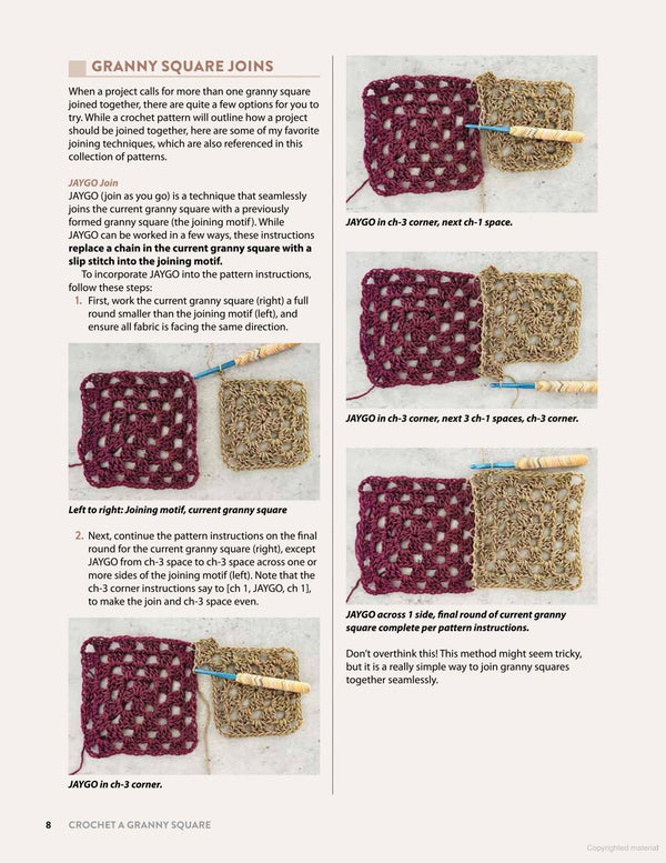 crochet granny square tops, bags and more - Knot Another Hat