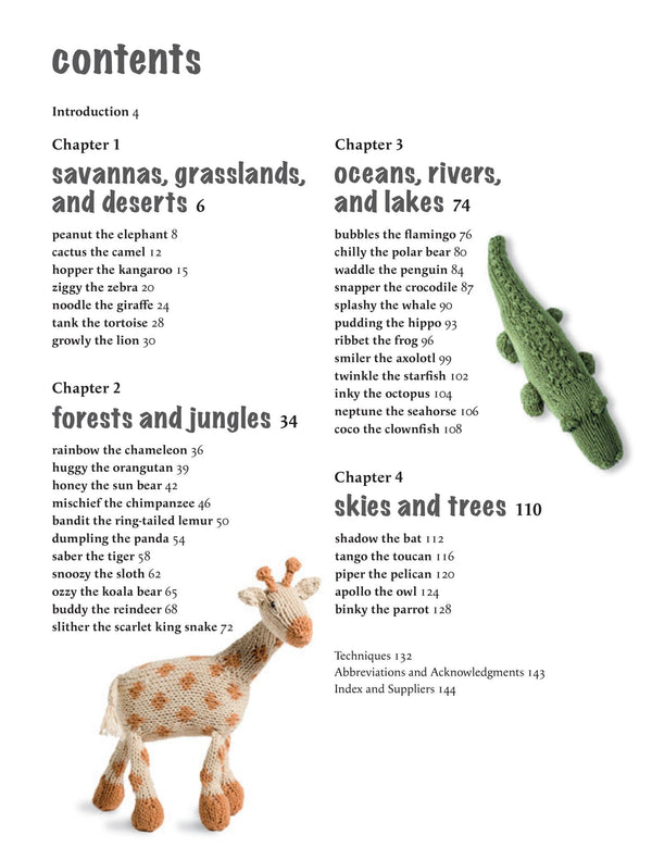 cute knitted animals - Knot Another Hat