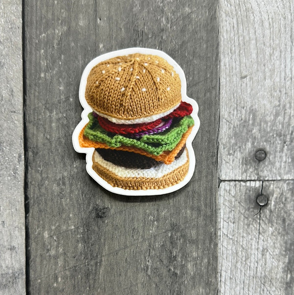 small packages knit stickers hamburger - Knot Another Hat