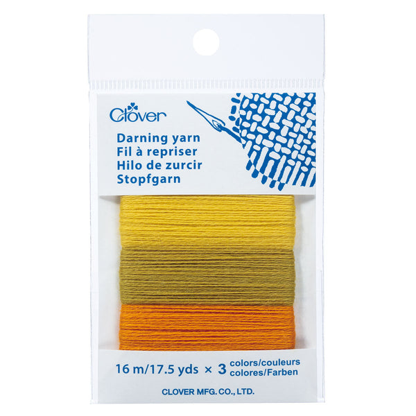 clover darning yarn 7954 yellow - Knot Another Hat