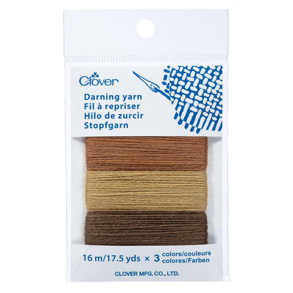 clover darning yarn 7955 brown - Knot Another Hat