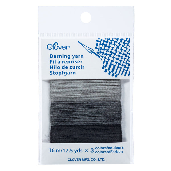 clover darning yarn 7957 gray - Knot Another Hat