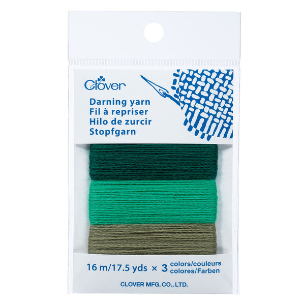 clover darning yarn 7960 emerald - Knot Another Hat