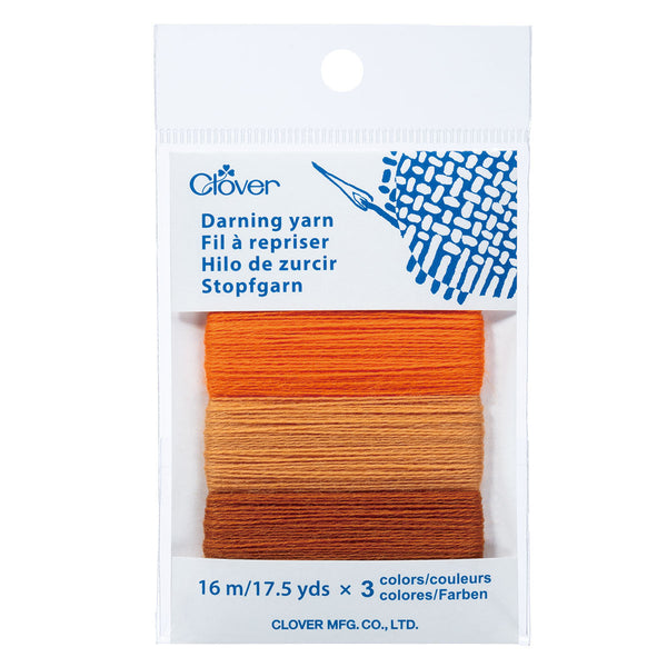 clover darning yarn 7961 orange - Knot Another Hat