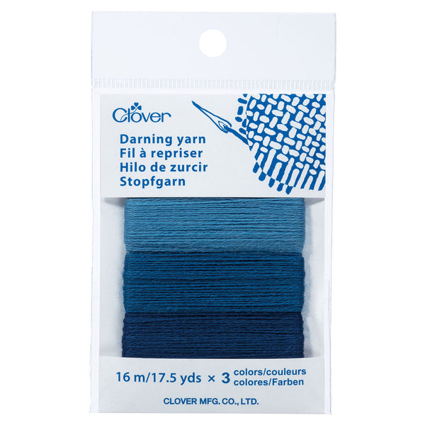 clover darning yarn 7965 denim - Knot Another Hat