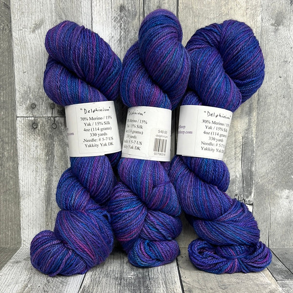 lavendersheep yakkity yak dk delphinium - Knot Another Hat