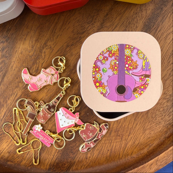 lemonwood stitch marker sets cowgirl summer - Knot Another Hat