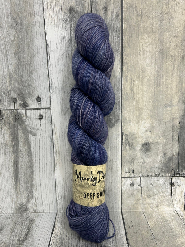 Good Vibes Yarn Tour Murky Depths Dyeworks Deep Sock Manta Ray - Knot Another Hat