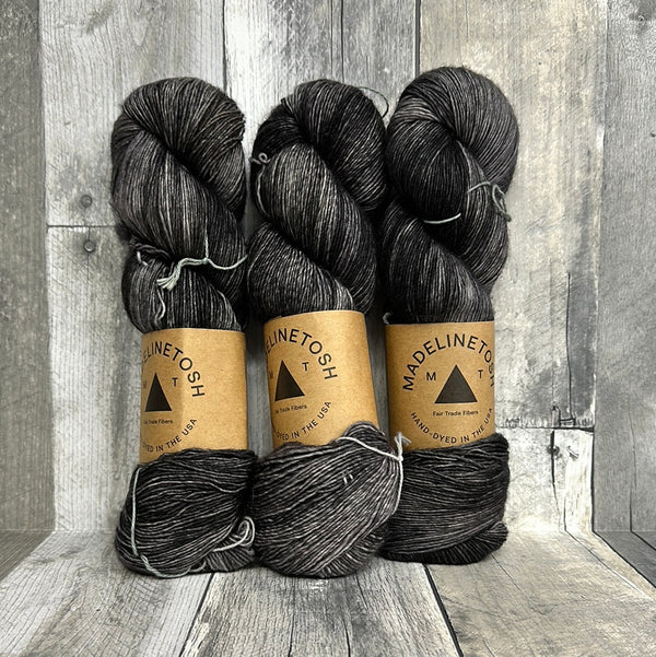 madelinetosh tosh merino light black tie affair - Knot Another Hat