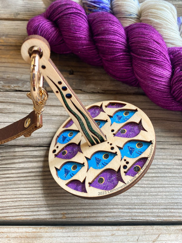 lemonwood mini-minder - floor models on sale fishes - Knot Another Hat