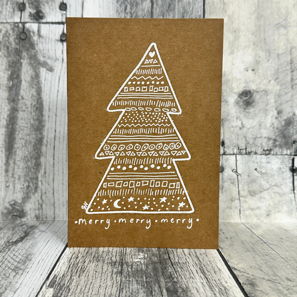 hand-painted holiday cards by jennifer heredia merry merry - Knot Another Hat