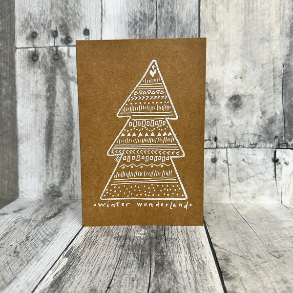 hand-painted holiday cards by jennifer heredia winter wonderland - Knot Another Hat