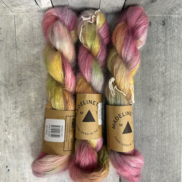 madelinetosh tosh silk cloud, hand-dyed texas tulips - Knot Another Hat