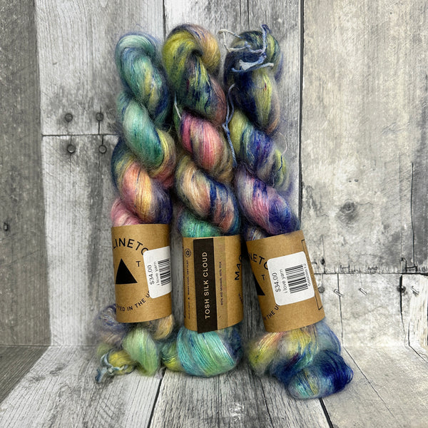 madelinetosh tosh silk cloud, hand-dyed i love yarn - Knot Another Hat