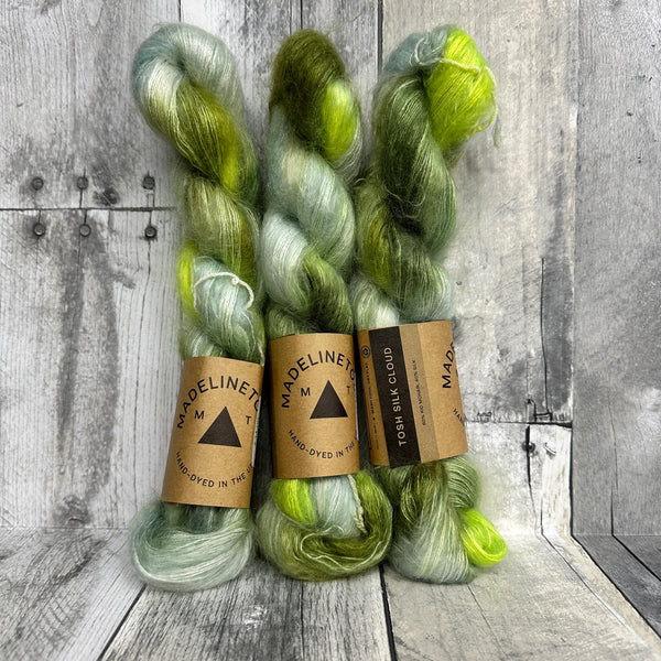 madelinetosh tosh silk cloud, hand-dyed kodama - Knot Another Hat