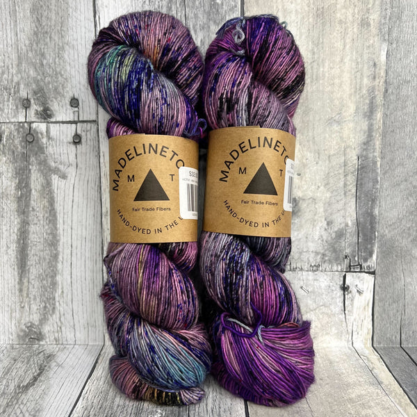 madelinetosh tosh merino light HOTM: rebel rainbow rider - Knot Another Hat