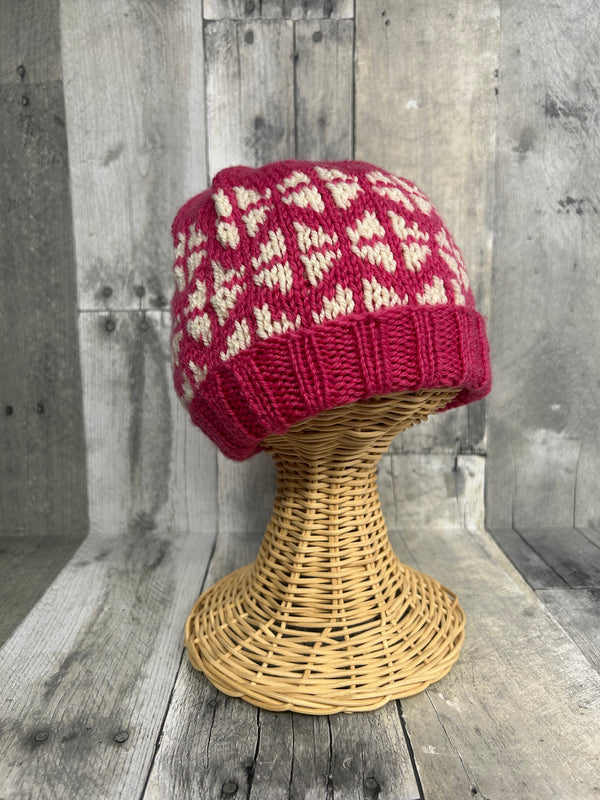 one-of-a-kind handknit sample: olive knits biscuit beanie  - Knot Another Hat