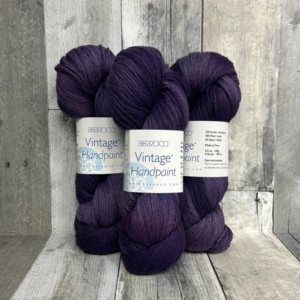 berroco vintage handpaint 5213 royal amethyst - Knot Another Hat