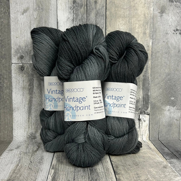 berroco vintage handpaint 5209 charcoal whisper - Knot Another Hat