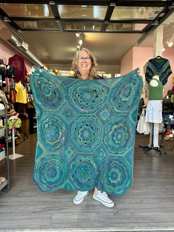IN-STORE CLASS: Crocheted Mandala Blanket :: Thursdays, Nov 6, 13 & 20 - Knot Another Hat