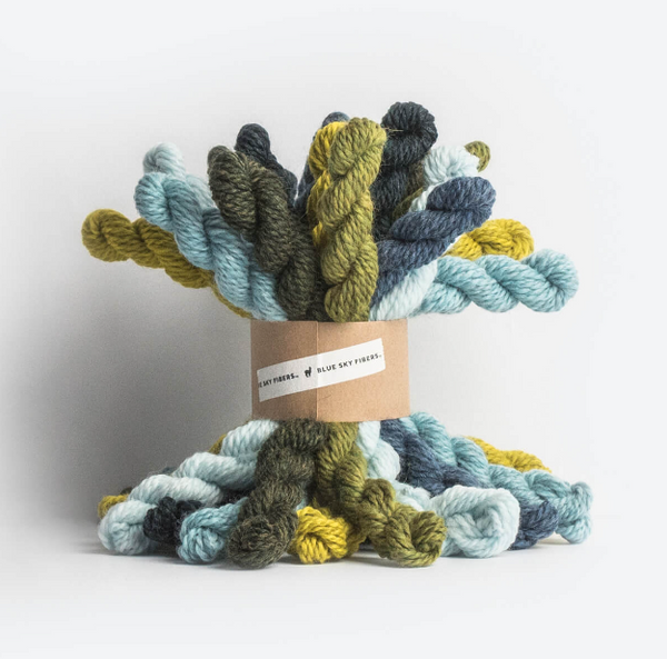 blue sky fibers woolstok mini bundles cool - Knot Another Hat