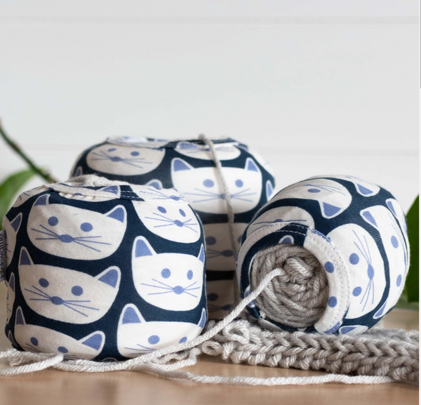 binkwaffle cozy cakes yarn cozies small (to fit 50g skein) / kitty - Knot Another Hat