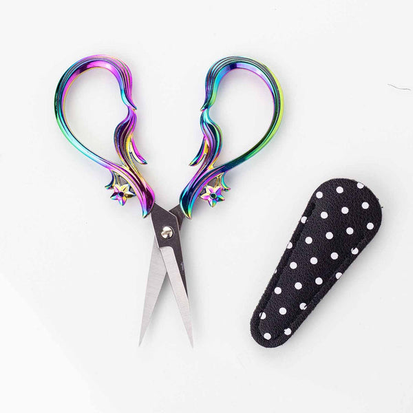 twice sheared sheep embroidery scissors stardust rainbow - Knot Another Hat