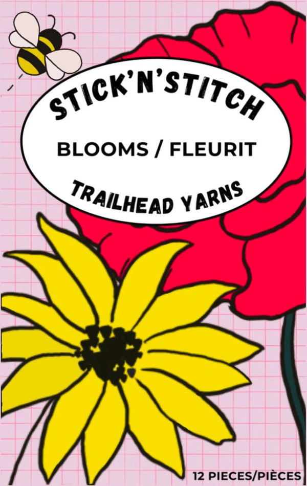 trailhead stitch & rinse embroidery templates blooms - Knot Another Hat