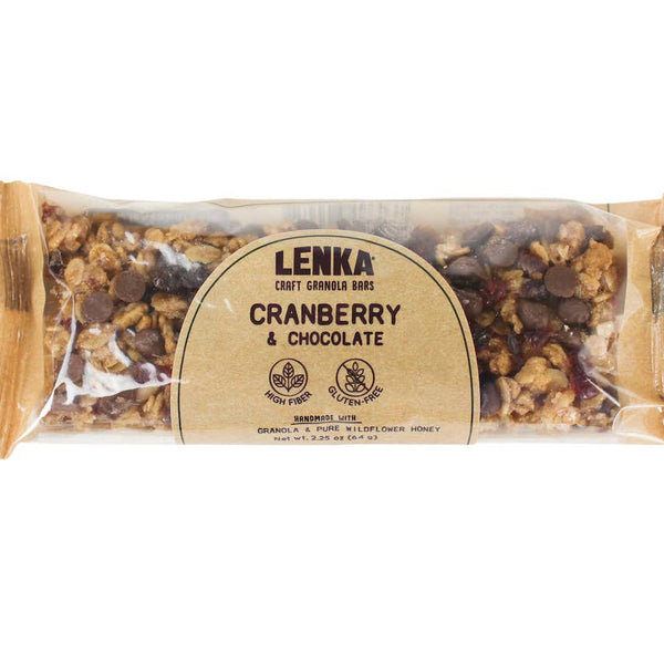 lenka craft granola bars cranberry chocolate - Knot Another Hat