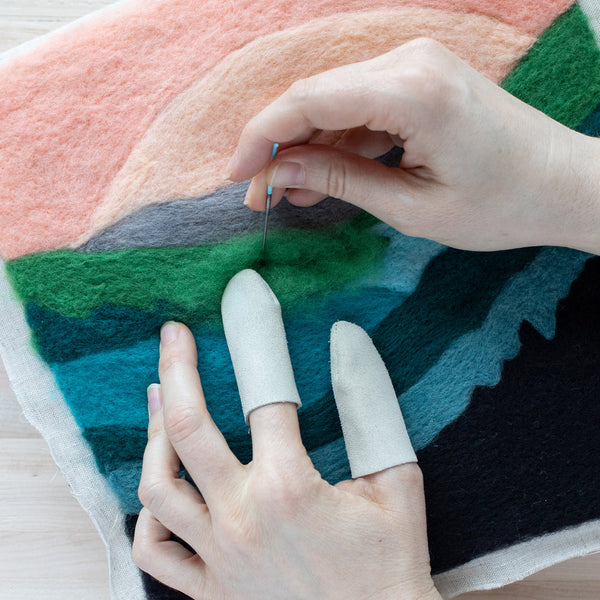 felted sky felter's finger guards - Knot Another Hat