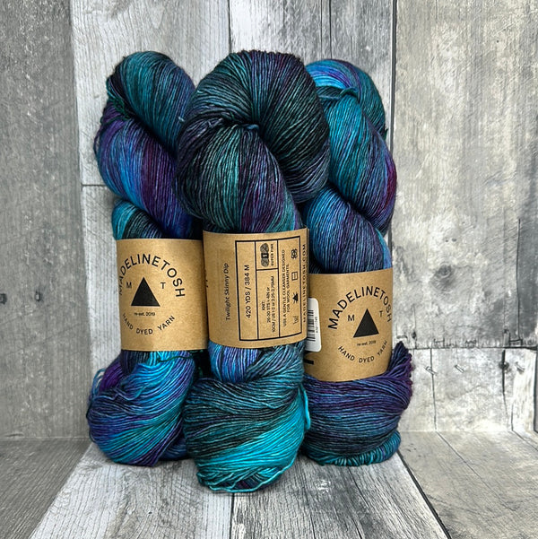 madelinetosh tosh merino light HOTM: twilight skinny dip - Knot Another Hat