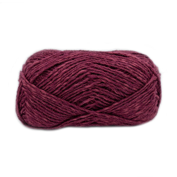 laines du nord natural bag, solids and prints 15 maroon - Knot Another Hat