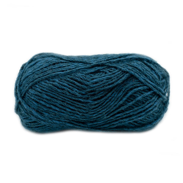 laines du nord natural bag, solids and prints 07 teal - Knot Another Hat