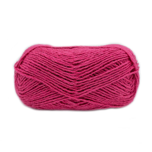 laines du nord natural bag, solids and prints 08 fuchsia - Knot Another Hat