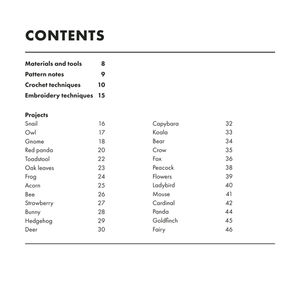 mini amigurumi woodland - Knot Another Hat