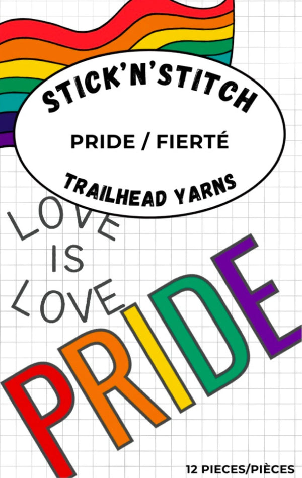 trailhead stitch & rinse embroidery templates pride - Knot Another Hat
