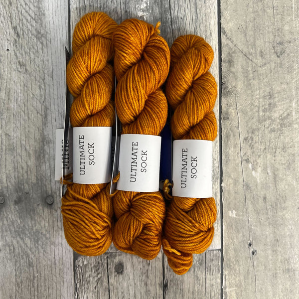 malabrigo ultimate sock mini skeins 096 sunset - Knot Another Hat