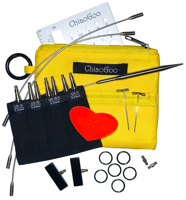 chiaogoo twist yellow shorties set (US9-11)  - Knot Another Hat