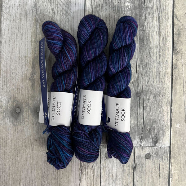 malabrigo ultimate sock mini skeins 247 whale's road - Knot Another Hat